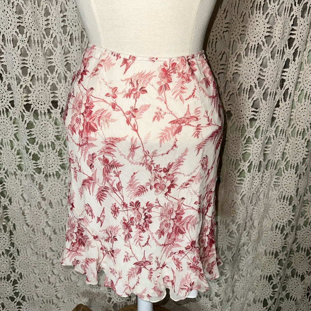 Express Y2K Flutter Midi Skirt XS